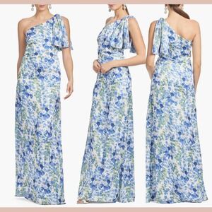 NEW Sachin & Babi [ 18W ] Chelsea Floral One Shoulder Gown Pansy Prelude U1545
